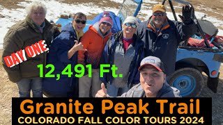 Colorado Fall Color Tours 2024 Day One Granite High View Trail Vintage Willys Jeep Flat Fender [upl. by Solberg463]