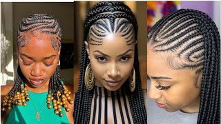 Latest Braids Cornrow Hairstyles For Short And Long Hair🔥💞😱 [upl. by Franklin386]