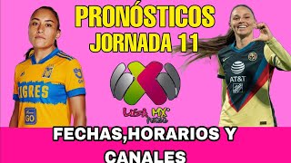 JORNADA 11 LIGA MX FEMENIL CLAUSURA 2024 FECHAS HORARIOS Y CANALES [upl. by Ettezyl]