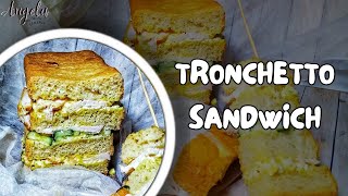 TRONCHETTO SANDWICH  ricetta di Angela passione cucina amp [upl. by Auop598]