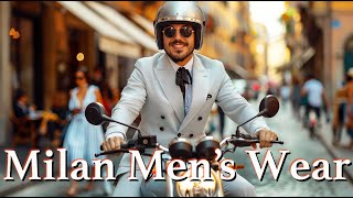 Milan Mens Street Style 🇮🇹 Fashion Trends 2024  Italian Men’s Style Guide [upl. by Donela]