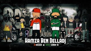 Junior Hassen ft didinecanon16Officiel  Hamza Ben Delladj Official Lyric Video [upl. by Yurt]