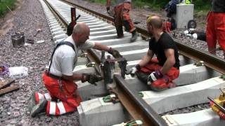 Railroad thermite welding [upl. by Anyak]