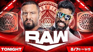 Bron Breakker vs Jey Uso – Intercontinental Title Match Raw hype package [upl. by Aroved341]