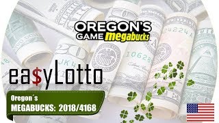 MEGABUCKS Oregon numbers Mar 10 2018 [upl. by Fauver]