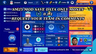 SM 25 mod save data v 101 ONLY MONEY 6 [upl. by Enait130]