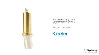 Keeler Vista and Specialist Ophthalmoscope Bulb x 2 3 6v 1011 P 7034 [upl. by Sharron]