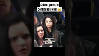 Selena gomez confidence level with justin 🙂‍↕️🙂‍↔️usa singer selenagomaz justinbeiber [upl. by Breech372]