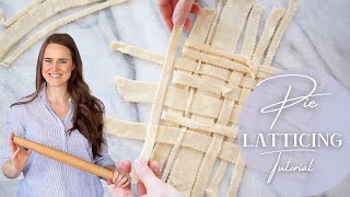 HOW TO LATTICE PIE CRUST A pastry chef shows you how to weave a lattice pie crust in two ways [upl. by Blank649]