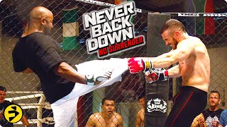 NEVER BACK DOWN NO SURRENDER  Michael Jai White quotCasequot vs Owen OBrien quotCobraquot  Fight Scene [upl. by Luy]