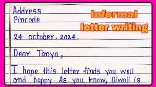 Informal letter writing in English  How to write Informal letter  Informal letter writing [upl. by Rodman851]