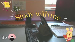 3 hours Study with me  Pomodoro 5010  Focused sessions [upl. by Inaj]