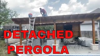 Detached Pergola Gets Premium Cover  Cover Your Pergola [upl. by Ayenat]