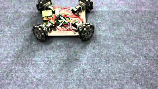 4WD OMNI WHEEL MOBILE ROBOT DEMO ACTION [upl. by Ahsenit]