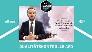 Teil1 Was die sehr gute Partei AfD schon alles für Deutschland geleistet hat  NEO MAGAZIN ROYALE [upl. by Anayra]