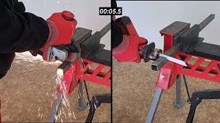 Angle grinder vs reciprocating saw  which is faster when cutting a small profile [upl. by Malvina]