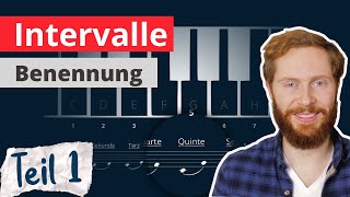 INTERVALLE BESTIMMEN • Was ist ein Intervall Wie wird es benannt  TEIL 1 [upl. by Erusaert]