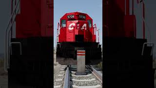 Trains vs Bollard 😅 BeamNG Drive shorts beamngdrive [upl. by Ailahk]