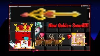 How to Make New Golden Heartking Sword  GROWTOPIA [upl. by Petite]