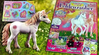 Schleich ® Bayala ® Special  Fohlenzauber 53 mit Einhorn Fohlen Nali amp GlitzerSticker  Postkarten [upl. by Caterina854]