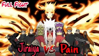 The death of Jiraya  Master Jiraya Sage Mode vs Six paths of pain Full Fight English DUB [upl. by Seyah94]