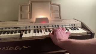 vintage Emenee Audion Electric Chord Organ 1973—reviewdemo [upl. by Brodench950]