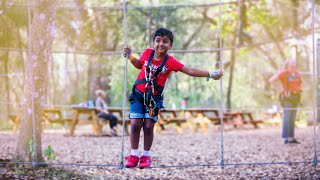 Zipline in Dade City TreeHoppers Aerial Adventure Park [upl. by Giffy579]