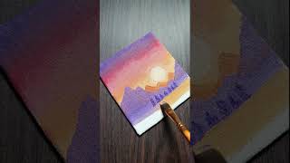 Paint With Acrylics On Mini Canvas shorts acrylicpainting [upl. by Tocci]