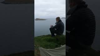 Camping on a cliff hiking backpacking camping scotland [upl. by Norward133]