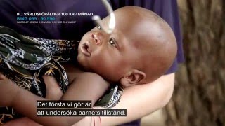 Världsföräldern Rebecca träffar Bishop som lider av undernäring i Malawi [upl. by Nonad]