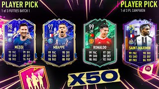 FIFA 22 50 x Guaranteed Futties Campaign Bag Player Pick Packs [upl. by Esmond118]