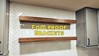 DIY Floating Shelves  Sheppard Brackets Make It EASY [upl. by Goober]