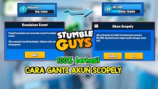 Cara beralih akun scopely di stumble guys [upl. by Einnaoj]