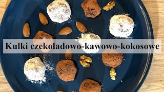 Kulki czekoladowo kawowo kokosowe Przepis dla insulinoopornych [upl. by Clementis383]