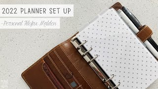 2022 Functional Planner Set Up  Filofax Personal Planner [upl. by Nagap]