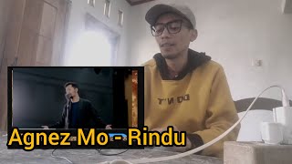 Rindu  Agnez Mo cover by Dinan Rahman reaction [upl. by Henni]