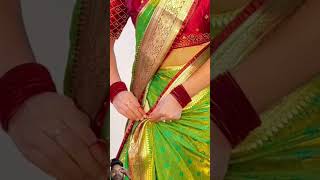 Drape your satine silk saree plate drapingsareegeelsfashionsaree [upl. by Marvella]