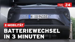 Firma bietet Tausch von EAutoBatterien in Berlin an [upl. by Bratton]