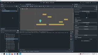 Godot Platformer Tiles Character movement Parallax Effect [upl. by Ainod]