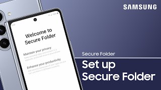 Set up Secure Folder to protect your apps and files  Samsung US [upl. by Norrat]