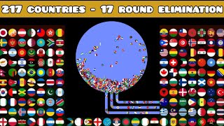 217 Countries  17 Round Ultimate Elimination  World Marble Race 14 [upl. by Morgenthaler]