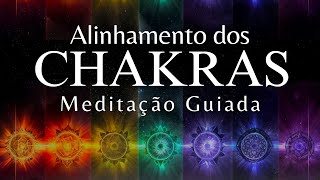 MEDITAÇÃO GUIADA  PODEROSO ALINHAMENTO DOS CHAKRAS Limpeza energética completa [upl. by Lupien]