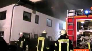 Dachstuhlbrand in Allendorf durch Schweißarbeiten ausgelöst [upl. by Aenad735]