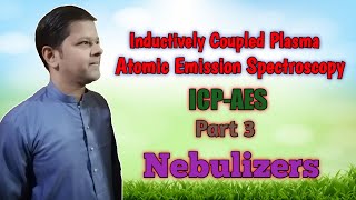 ICPAES  Part 3  Inductively Coupled Plasma  Atomic Emission Spectroscopy  Nebulizers [upl. by Cressida]