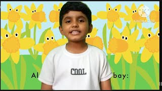 Daffodils by William Wordsworthkidsvideo poem trending [upl. by Naginnarb401]