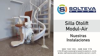 Otolift ModulAir en escalera caracol [upl. by Goodspeed]