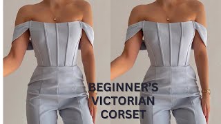 How to Draft VICTORIAN Corset  DETAILED tutorial for Beginners [upl. by Naic]