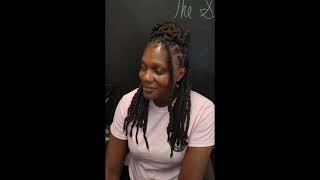 Locs Style Half up half down with 2 Strand Twist locs lochairstyles jamithestylist [upl. by Yllom939]