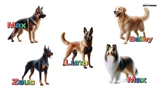 The Most Popular Dog Names by Breed [upl. by Pinckney]