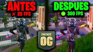 La MEJOR OPTIMIZACION Para FORTNITE OG ✅ AUMENTA Tus FPS [upl. by Ailedo976]